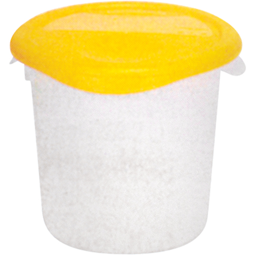 Contenants ronds, 7-4/5" ha x 8-1/2" p, Capacit&eacute; de 3,79 L, Transparent R.M.G. Prévention