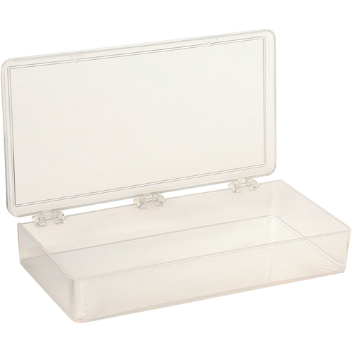 Boîte &agrave; compartiments K-Resin, Plastique, 4" la x 8" p, 1-3/16" h, Transparent R.M.G. Prévention
