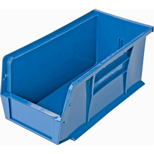 Bacs ultra empilable & suspendable, 5-1/2" la, 5" h x 10-7/8" p, Bleu R.M.G. Prévention