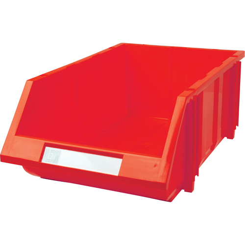 Stack & Hang Bin, 11-13/16" W x 7" H x 17-11/16" D, Red R.M.G. Prévention