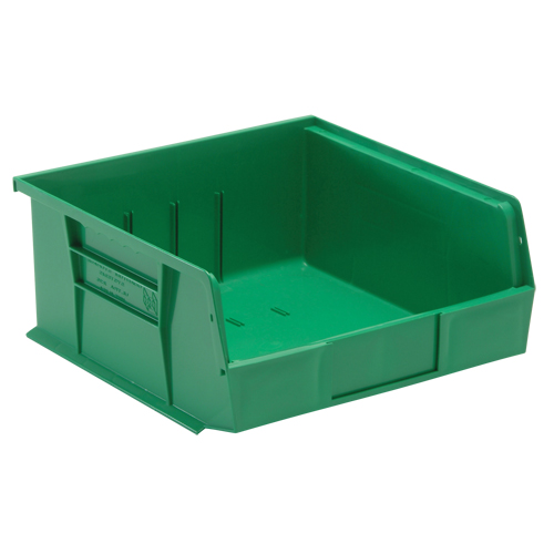 Bacs ultra empilable & suspendable, 11" la, 5" h x 10-7/8" p, Vert R.M.G. Prévention