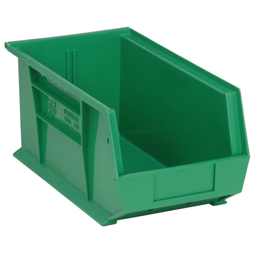 Ultra Stack & Hang Bin, 8-1/4" W x 7" H x 14-3/4" D, Green R.M.G. Prévention