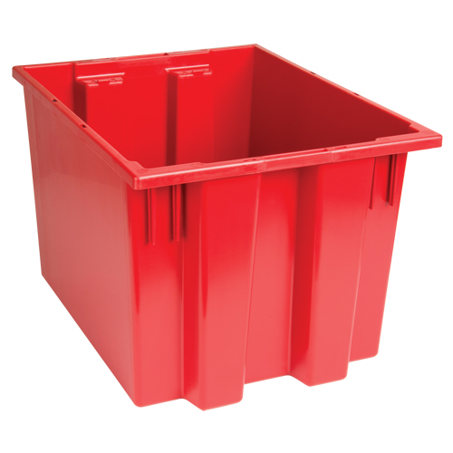 Stack & Nest Totes, 13" x 19.5" x 15.5", Red R.M.G. Prévention