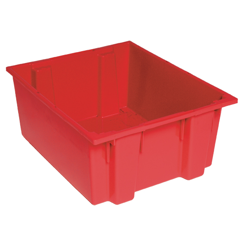 Contenants Stack & Nest, 8" x 19,5" x 13,5", Rouge R.M.G. Prévention