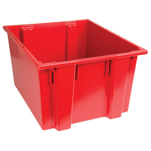 Stack & Nest Totes, 13" x 23.5" x 19.5", Red R.M.G. Prévention