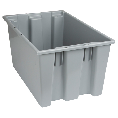 Contenants Stack & Nest, 12" x 23,5" x 15,5", Gris R.M.G. Prévention