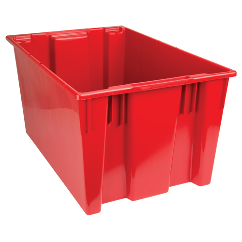 Stack & Nest Totes, 15" x 29.5" x 19.5", Red R.M.G. Prévention