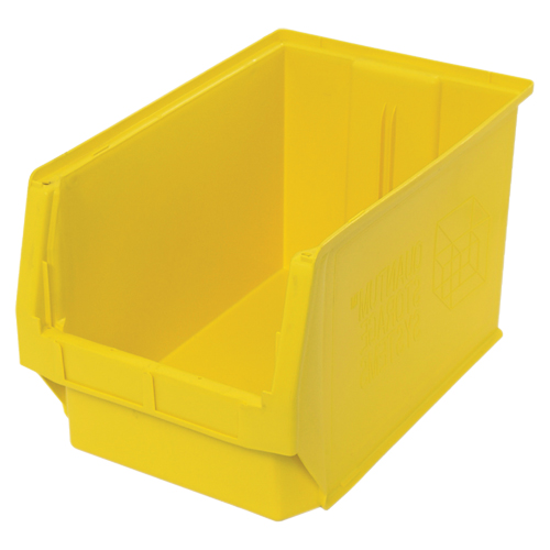 Giant Stacking Containers, 12.375" W x 19.75" D x 11.875" H, Yellow R.M.G. Prévention
