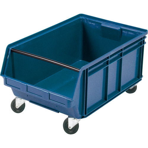 Mobile Giant Stacking Bin, 11-7/8" H x 18-3/8" W x 29" D, 150 lbs. Capacity, Blue R.M.G. Prévention