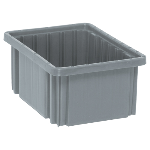 Contenants Divider Box, Plastique, 10,9" la x 8,3" p x 5" h, Gris R.M.G. Prévention