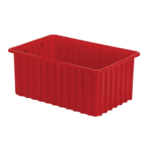 Contenants Divider Box, Poly&eacute;thyl&egrave;ne, 16,5" la x 10,9" p x 7" h, Rouge R.M.G. Prévention