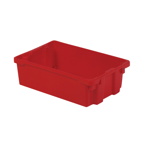 Contenants Stack-N-Nest Polylewton, 6,2" x 20,1" x 13", Rouge R.M.G. Prévention