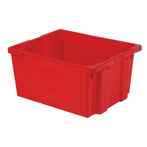 Contenants Stack-N-Nest Polylewton, 15,1" x 30,1" x 24", Rouge R.M.G. Prévention