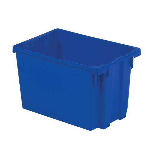Contenants Stack-N-Nest Polylewton, 12,1" x 19,4" x 12,9", Bleu R.M.G. Prévention