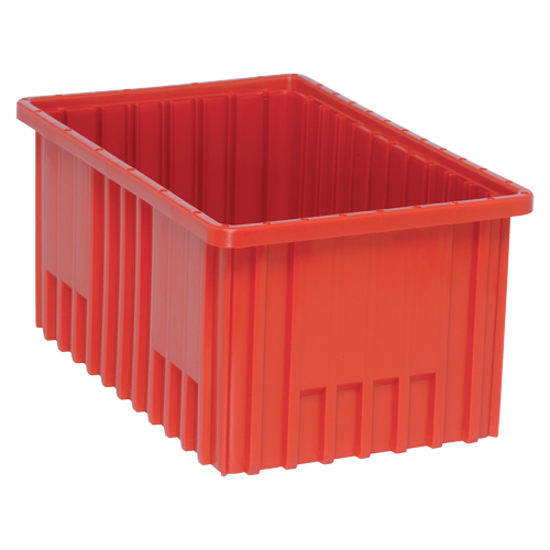 Contenants Divider Box, Plastique, 16,5" la x 10,9" p x 8" h, Rouge R.M.G. Prévention