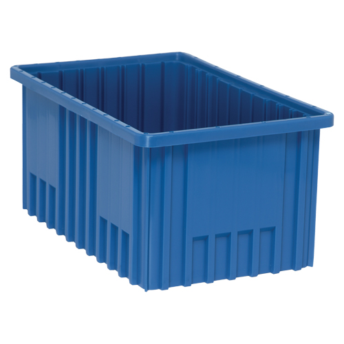 Contenants Divider Box, Plastique, 16,5" la x 10,9" p x 8" h, Bleu R.M.G. Prévention