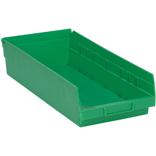 Bacs pour tablette, 8-1/8" la x 4" H x 17-7/8" p, Vert, Capacit&eacute; 40 lb R.M.G. Prévention