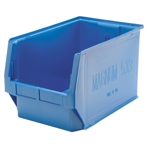 MAGNUM Bin, 11-7/8" H x 12-3/8" W x 19-3/4" D, 150 lbs. Capacity, Black R.M.G. Prévention