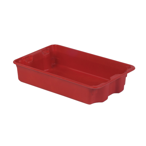 Stack-N-Nest&reg; Plexton Containers, 14.8" W x 24.3" D x 5.1" H, Red R.M.G. Prévention