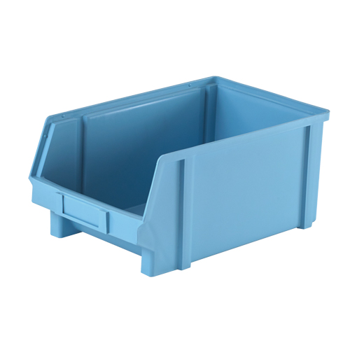 Plastibox&reg; Parts Bin, 8-1/10" W x 6" H x 12-4/5" D, Blue R.M.G. Prévention