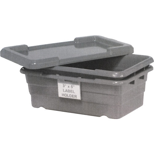 Bacs empilables en crois&eacute;, 16" la x  p x 8,5" h, Gris R.M.G. Prévention