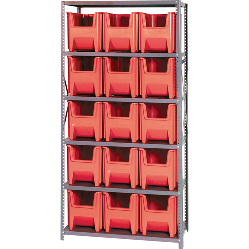 &eacute;l&eacute;ment de rayonnage, Acier, Sans boulons, Capacit&eacute; 800 lb, 36" la x 75" h x 18" p R.M.G. Prévention
