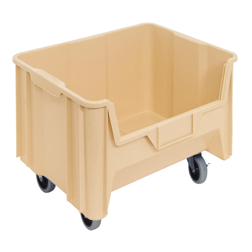 Mobile Giant Stack Container, 12-7/16" H x 19-7/8" W x 15-1/4" D, 250 lbs. Capacity, Ivory R.M.G. Prévention