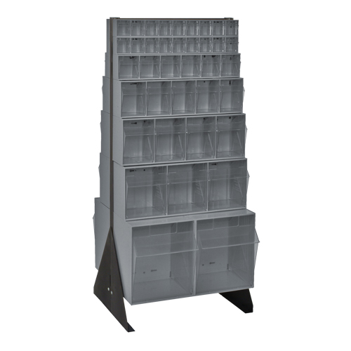 Support pour bacs basculants, 23-5/8" la x 16" p x 52" h, 76 tiroirs R.M.G. Prévention