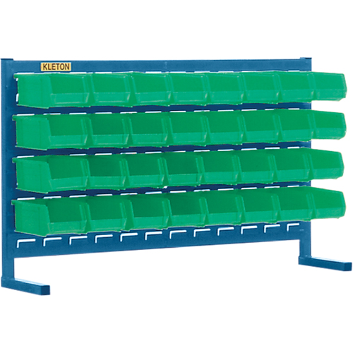 Rayonnage &agrave; persienne avec bacs, 32 bacs, 36" la x 8-1/4" p x 22" h R.M.G. Prévention