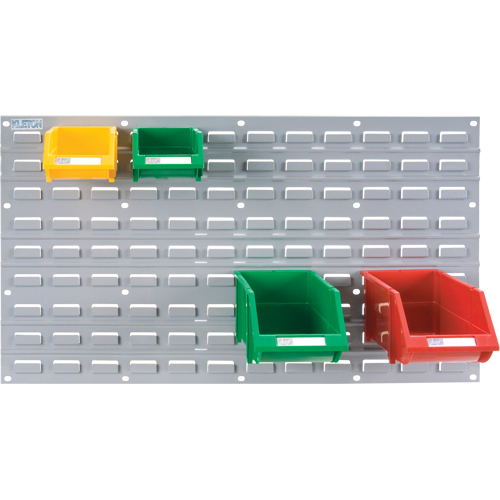 Metal Louvered Panel Bin Support Rack, 32 Bins, 36" W x 1/8" D x 19" H R.M.G. Prévention