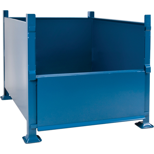 Bulk Stacking Containers, 30" H x 34.5" W x 40.5" D, 3500 lbs. Capacity R.M.G. Prévention