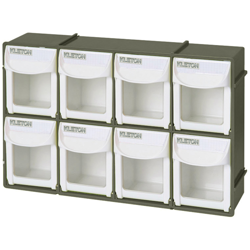 Heavy-Duty Tilt Bin, 11-3/4" W x 2-3/4" D x 7-7/8" H, 8 Drawers R.M.G. Prévention