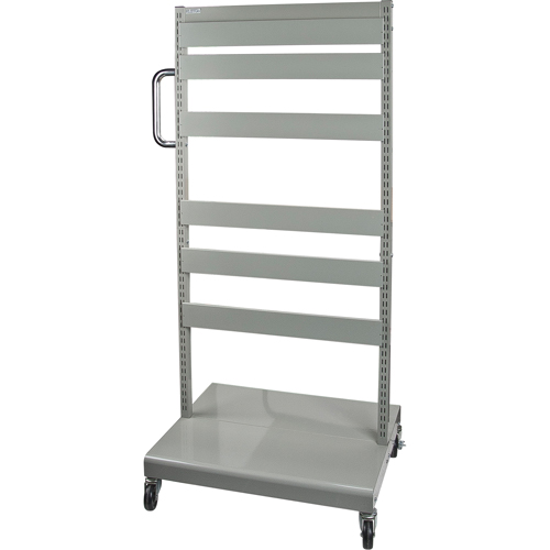 Servante mobile de bacs &agrave; plateaux inclinables - chariot seulement, &agrave; deux c&ocirc;t&eacute;s, 26-1/4" la x 22" p x 57-1/2" h R.M.G. Prévention