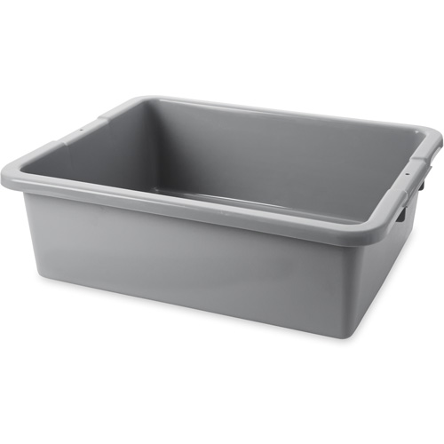 Undivided Bus/Utility Box, 7" H x 21.5" D x 17" L, Polyethylene, Grey R.M.G. Prévention