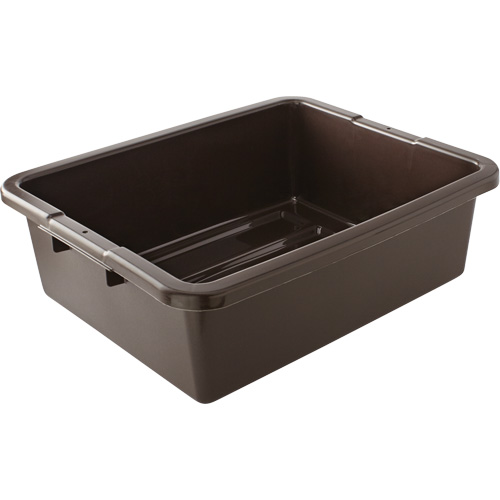 Undivided Bus/Utility Box, 7" H x 21.5" D x 17" L, Plastic, Brown R.M.G. Prévention