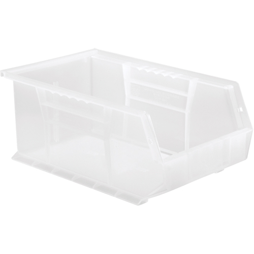 Clear-View Ultra Stack & Hang Bin, 8-1/4" W x 6" H x 13-5/8" D, Clear R.M.G. Prévention