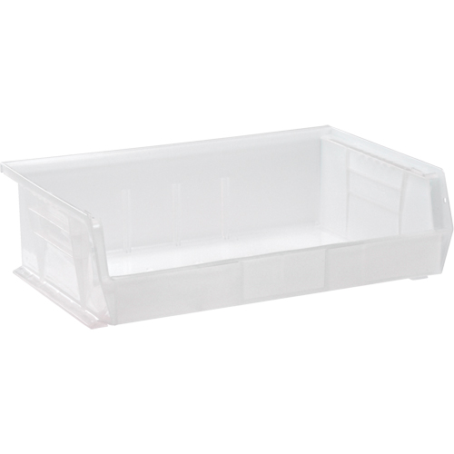Bac transparent ultra empilable & suspendable, 16-1/2" la, 5" h x 10-7/8" p, Transparent R.M.G. Prévention