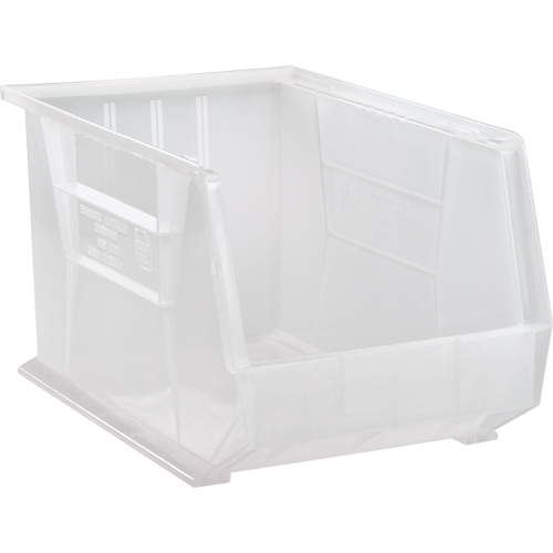 Bac transparent ultra empilable & suspendable, 11" la, 10" h x 18" p, Transparent R.M.G. Prévention