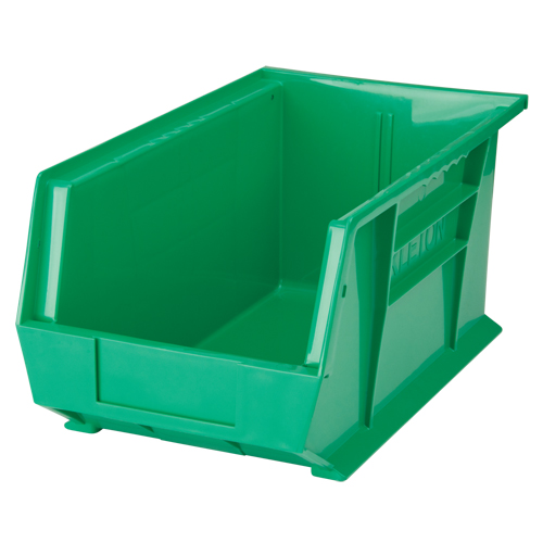 Bac empilable & &agrave; suspendre, 8-1/4" la, 7" h x 14-3/4" p, Vert R.M.G. Prévention