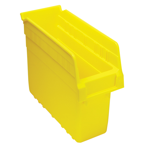 Store-Max Shelf Bins, 4-3/8" W x 8" H x 11-5/8" D, Yellow, 44 lbs. Capacity R.M.G. Prévention