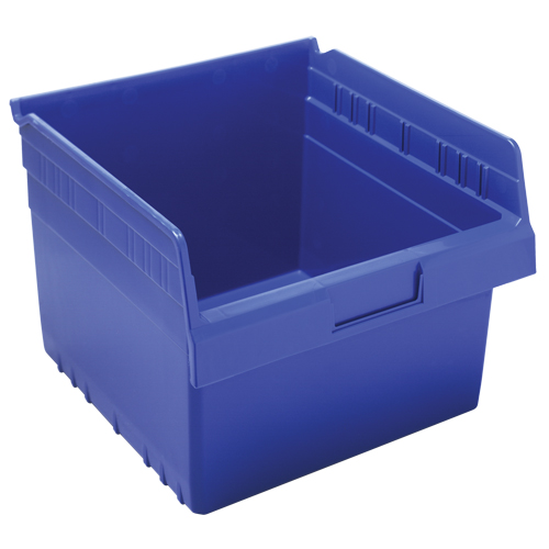 Bacs pour &eacute;tag&egrave;re Store-Max, 11-1/8" la x 8" H x 11-5/8" p, Bleu, Capacit&eacute; 44 lb R.M.G. Prévention