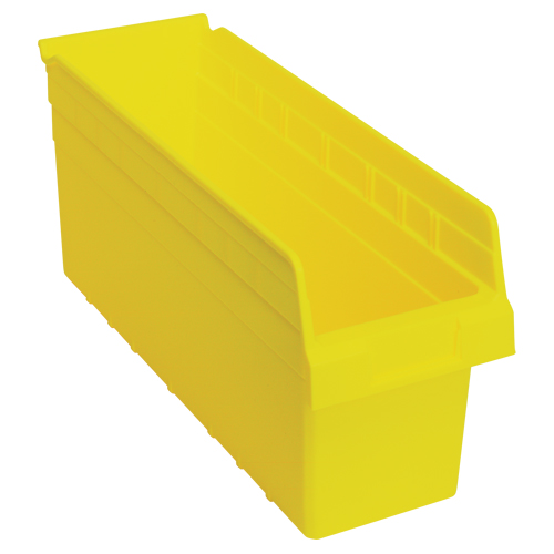 Bacs pour &eacute;tag&egrave;re Store-Max, 6-5/8" la x 8" H x 17-7/8" p, Jaune, Capacit&eacute; 56 lb R.M.G. Prévention