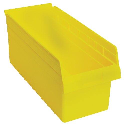 Bacs pour &eacute;tag&egrave;re Store-Max, 8-3/8" la x 8" H x 17-7/8" p, Jaune, Capacit&eacute; 56 lb R.M.G. Prévention