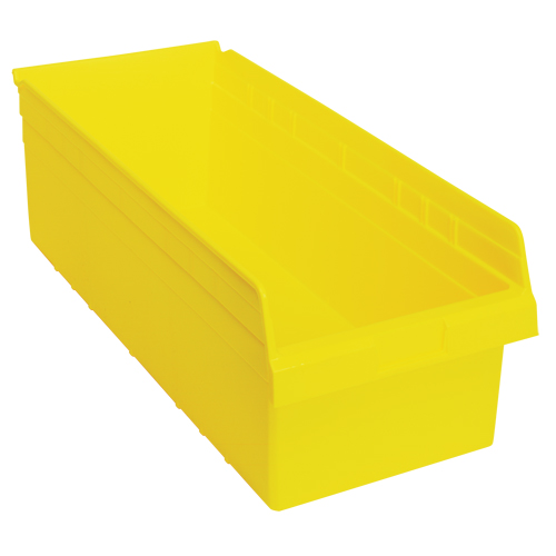 Bacs pour &eacute;tag&egrave;re Store-Max, 11-1/8" la x 8" H x 23-5/8" p, Jaune, Capacit&eacute; 68 lb R.M.G. Prévention