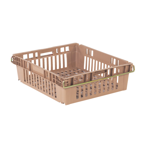Contenant en plastique empilable Stack-N-Nest pour l'agriculture, 20,3" x 24" x 6,8", Beige R.M.G. Prévention
