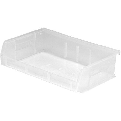 Bacs ultra empilable & suspendable, 7-3/8" la, 3" h x 11" p, Transparent R.M.G. Prévention
