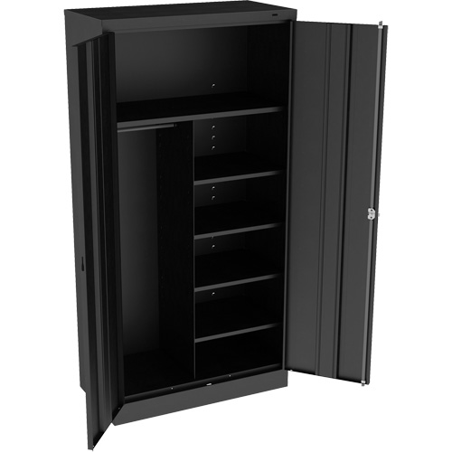 Armoire &agrave; combinaison, 36" la x 18" p x 72" h, Noir R.M.G. Prévention
