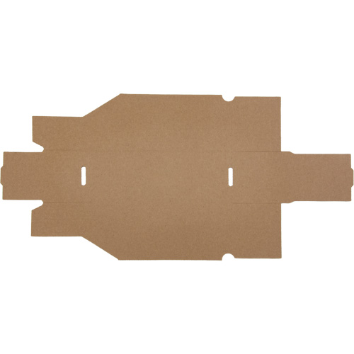 Boîtes profondes en carton ondul&eacute;, 3-3/4" la x 11-1/4" p x 4-1/2" h, Beige R.M.G. Prévention