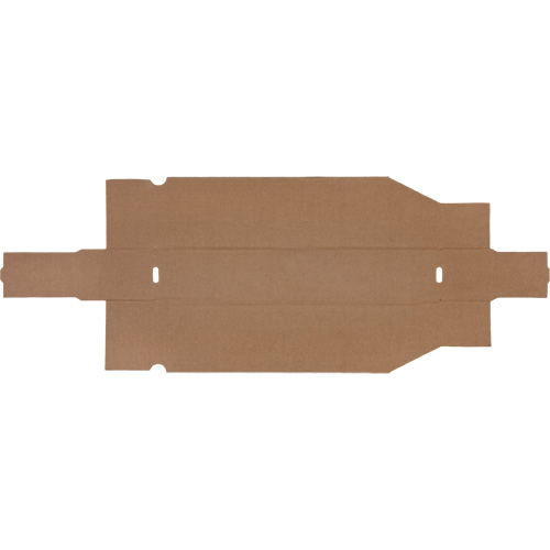 Boîtes profondes en carton ondul&eacute;, 1-7/8" la x 17-1/8" p x 4-1/2" h, Beige R.M.G. Prévention