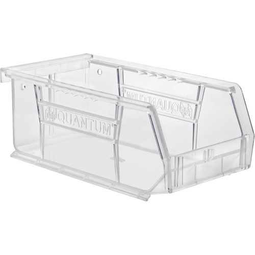 Crystal Clear Ultra Bins, 4-1/8" W x 3" H x 7-3/8" D, Clear R.M.G. Prévention